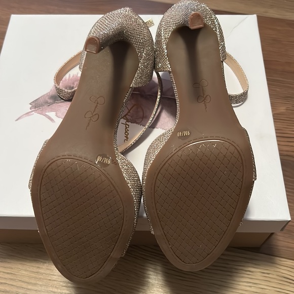 Gold Glitter Heels - Picture 4 of 6